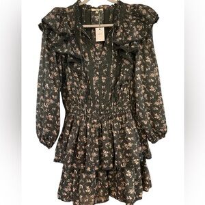 AE77 American Eagle Premium Floral Dress NWT